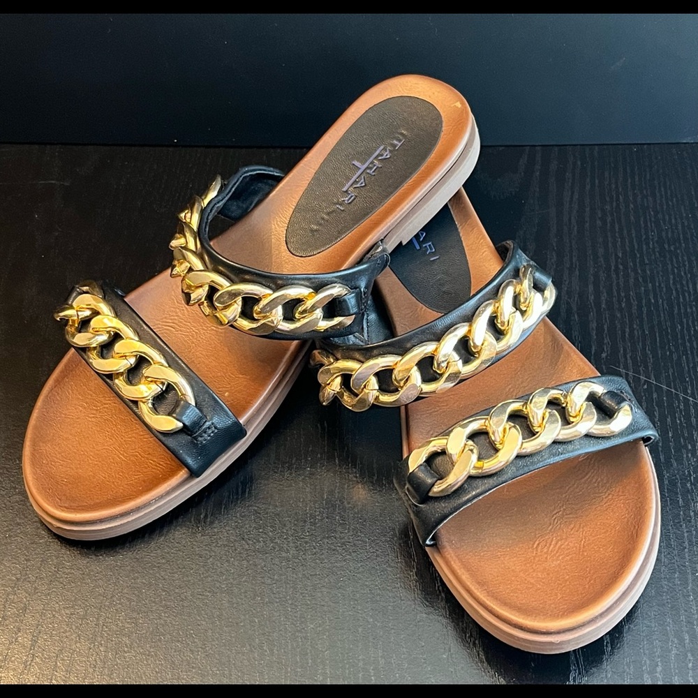 Tahari Black Sandals
